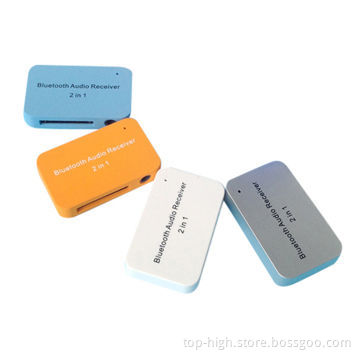 Unique design Bluetooth audio receiver, 2-in-1 for smartphone/iPhone 5s